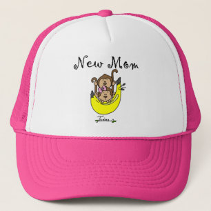Twin Boy and Girl Junge Mutter Tshirts Truckerkappe