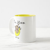 Twin Boy and Girl Junge Mutter Tshirts Zweifarbige Tasse (Vorderseite Links)