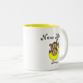 Twin Boy and Girl Junge Mutter Tshirts Zweifarbige Tasse (VorderseiteRechts)