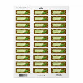 Twin Boy and Girl Return Address Label (Vorne)