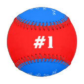 Twin Boy Birth Stats Red White Blue Baseball (Rückseite)