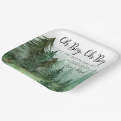 Twin Boy Deer Woodland Baby Dusche Pappteller (Gewinkelt)