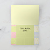 Twin Boy Girl Babybär danke Ihnen Grußkarte (Innenseite)