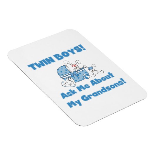Twin Boy Grandsons Geschenke Magnet (Rechte Seite)