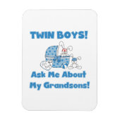 Twin Boy Grandsons Geschenke Magnet (Vertikal)
