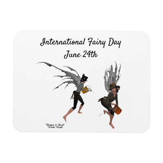 Twin Boy Rain Fee Flexible Magnet (Horizontal)