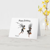 Twin Boy Rain Fee Geburtstagskarte Karte (Gelbe Blume)