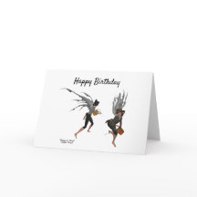 Twin Boy Rain Fee Geburtstagskarte