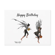 Twin Boy Rain Fee Geburtstagskarte