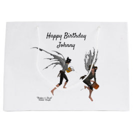 Twin Boy Rain Fee Geschenktasche Große Geschenktüte