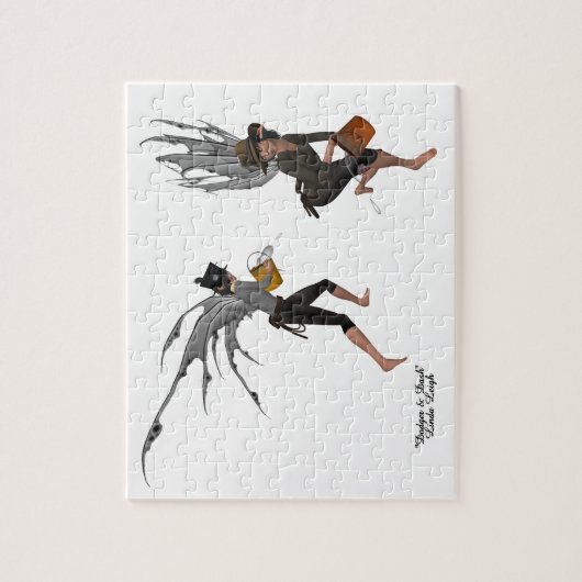 Twin Boy Rain Fee Jigsaw Puzzle (Vertikal)