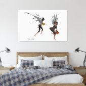 Twin Boy Rain Fee Kunst, Leinwand (Insitu (Schlafzimmer))