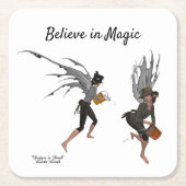 Twin Boy Rain Fee Paper Untersetzer (Vorderseite)