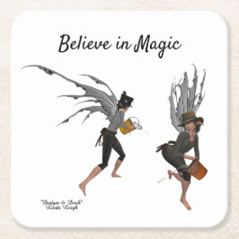 Twin Boy Rain Fee Paper Untersetzer