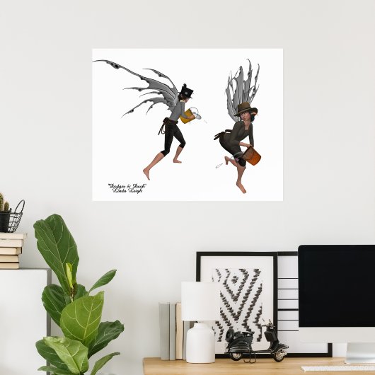 Twin Boy Rain Fee Poster (Heimbüro)