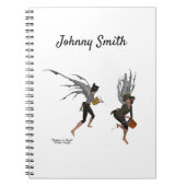 Twin Boy Rain Fee SpiralNotebook Notizblock (Vorderseite)