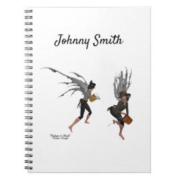 Twin Boy Rain Fee SpiralNotebook Notizblock