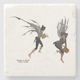 Twin Boy Rain Fee Stone Untersetzer