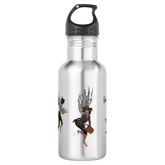 Twin Boy Rain Fee Wasser Flasche Edelstahlflasche (Vorderseite)