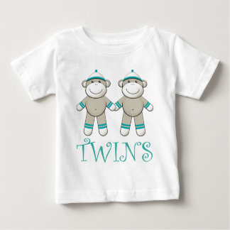 Twin Boy Sock Monkey T - Shirt