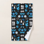 Twin Boy Stalk Delivery Blue Badhandtuch Set (Handtuch)