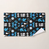 Twin Boy Stalk Delivery Blue Badhandtuch Set (Handtuch)