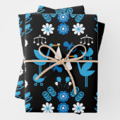 Twin Boy Stalk Delivery Blue Geschenkpapier Set (Beispiel)