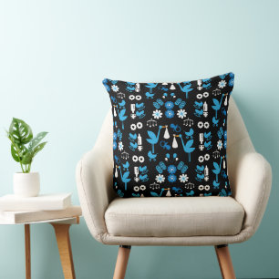 Twin Boy Stalk Delivery Blue Kissen