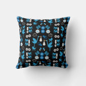 Twin Boy Stalk Delivery Blue Kissen (Rückseite)
