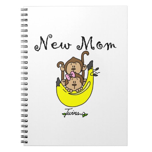 Twin Boy und GIrl Junge Mutter Geschenke Notizblock (Vorderseite)