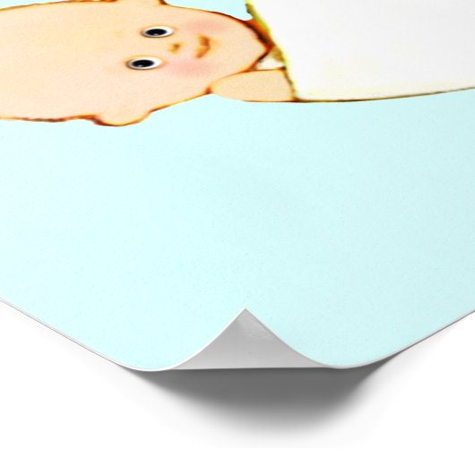 Twin Boys Baby Dusche Dekoration Poster (Ecke)