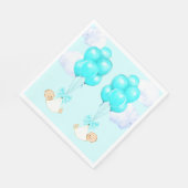 Twin Boys Baby Dusche Serviette (Ecke)