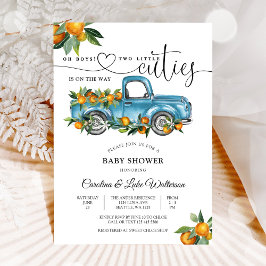 Twin Boys Cuties Baby Shower Invitation Einladung