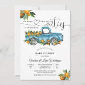 Twin Boys Cuties Baby Shower Invitation Einladung (Vorderseite)