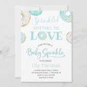 Twin Boys Donut Sprinkler mit zwei Mal die Liebe Einladung (Vorderseite)