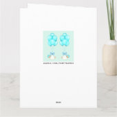 Twin Boys Glückwunschs Karte (Rückseite)