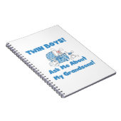 Twin Boys Grandsons Geschenke Notizblock (Rechte Seite)