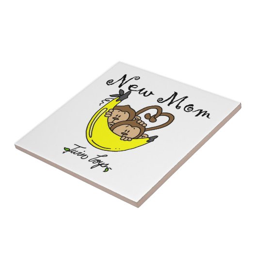 Twin Boys Junge Mutter Geschenke Fliese (Seite)