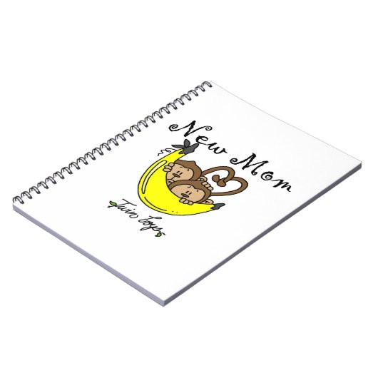 Twin Boys Junge Mutter Geschenke Notizblock (Linke Seite)