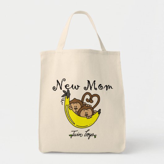 Twin Boys Junge Mutter Tshirts und Geschenke Tragetasche (Vorne)
