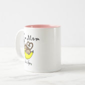 Twin Boys Junge Mutter Tshirts und Geschenke Zweifarbige Tasse (Vorderseite Links)