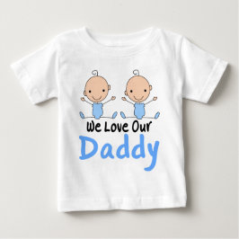 Twin Boys Liebe Daddy Säugling T-Shirt