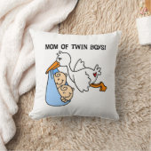 Twin Boys Mama Stork Geschenke Kissen (Decke)