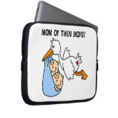Twin Boys Mama Stork Geschenke Laptopschutzhülle (Vorne Rechts)