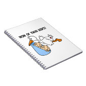 Twin Boys Mama Stork Geschenke Notizblock (Rechte Seite)