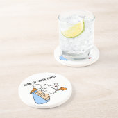 Twin Boys Mama Stork Geschenke Sandstein Untersetzer (Seite)