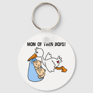 Twin Boys Mama-Stork Tshirts und Geschenke Schlüsselanhänger