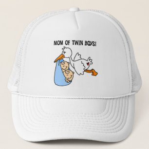 Twin Boys Mama-Stork Tshirts und Geschenke Truckerkappe