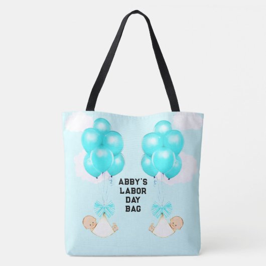 Twin Boys Mama-to-be Tasche (Rückseite)