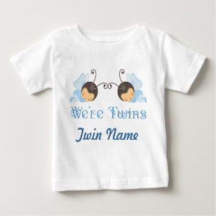 Twin Boys Personalisiert Sleeping Babys T - Shirt